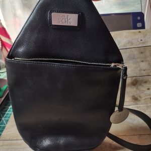 The Sak single strap black bag